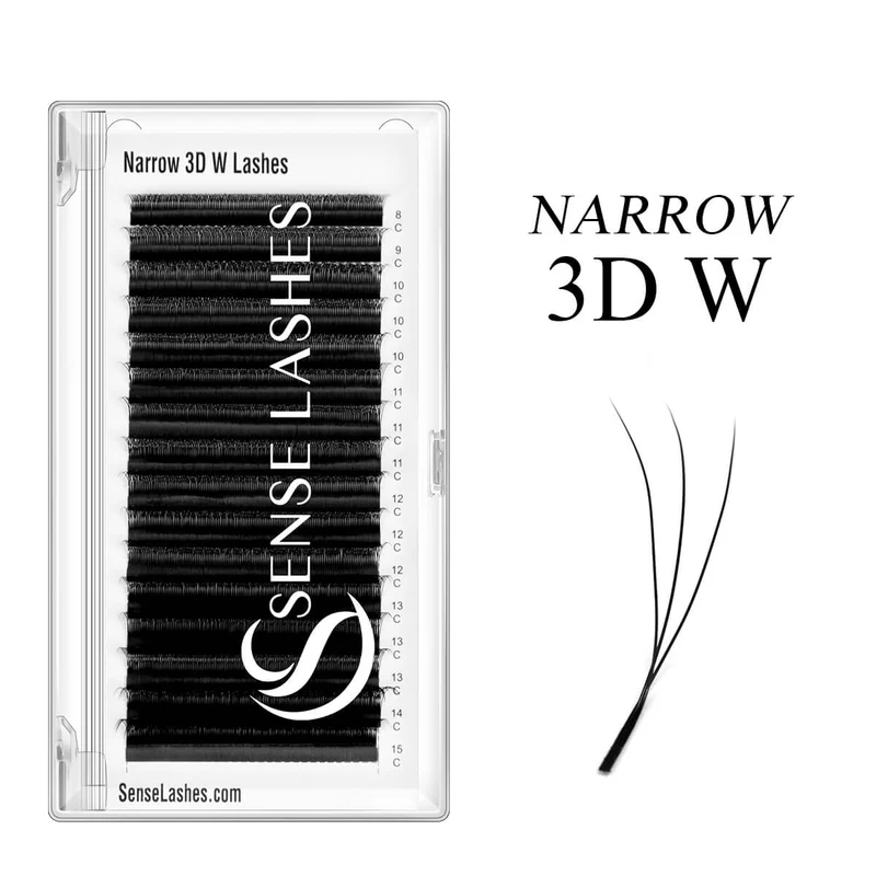 Narrow 3D W Eyelash Extension