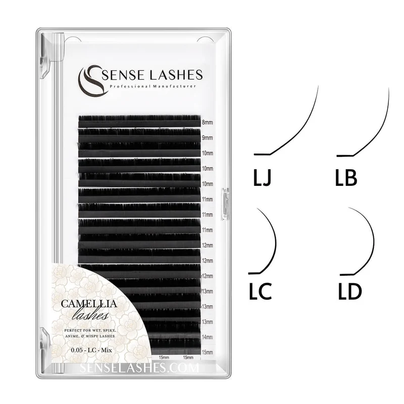 LJ / LB/ LD / LC Curl Camellia Textured Lashes