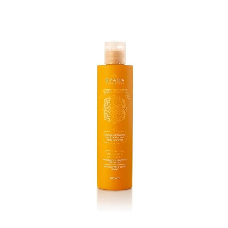 Shampoo riflessante gold hair Hyalurvedic, 200 ml - Gyada Cosmetics