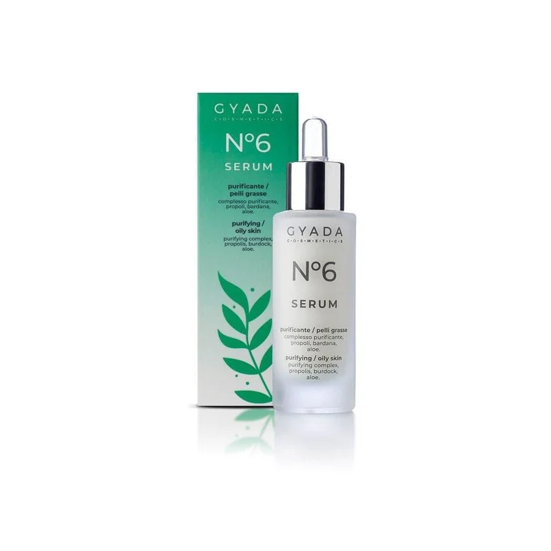 Siero Viso N. 6 purificante / pelli grasse, 30 ml - Gyada Cosmetics