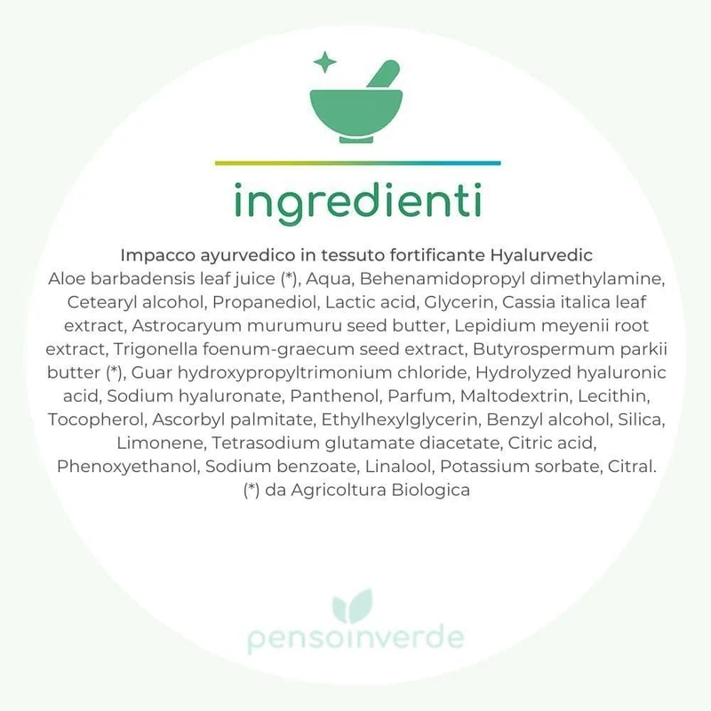 Impacco ayurvedico in tessuto fortificante Hyalurvedic, 1 pz - Gyada Cosmetics