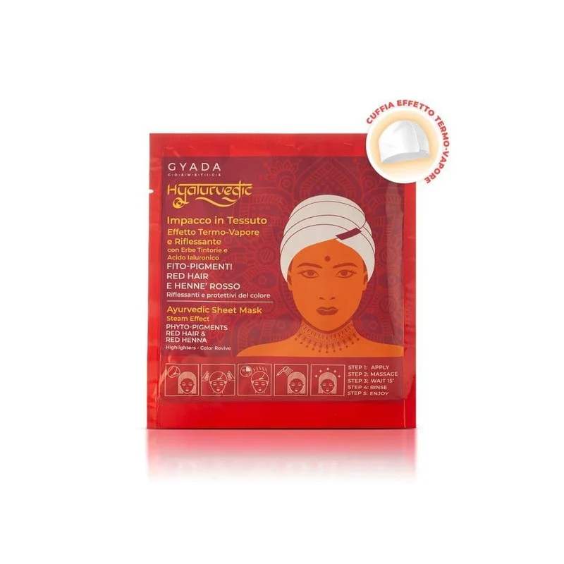 Impacco ayurvedico in tessuto riflessante Red Hair Hyalurvedic, 1 pz - Gyada Cosmetics