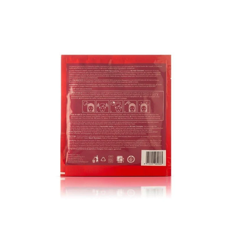 Impacco ayurvedico in tessuto riflessante Red Hair Hyalurvedic, 1 pz - Gyada Cosmetics