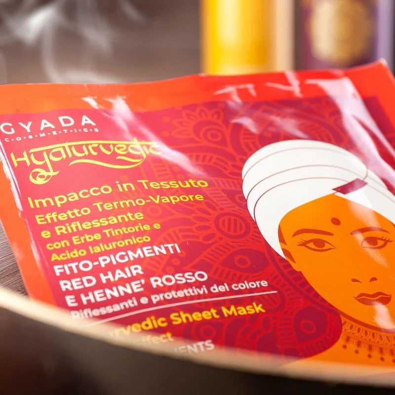 Impacco ayurvedico in tessuto riflessante Red Hair Hyalurvedic, 1 pz - Gyada Cosmetics