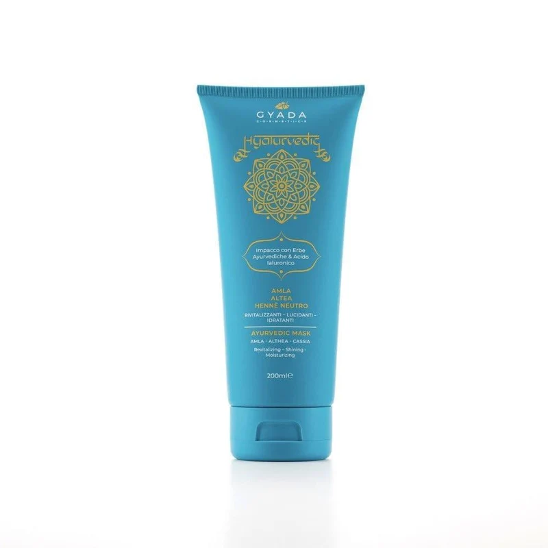 Impacco ayurvedico rivitalizzante Amla, Althea, Hennè Hyalurvedic, 200 ml - Gyada Cosmetics