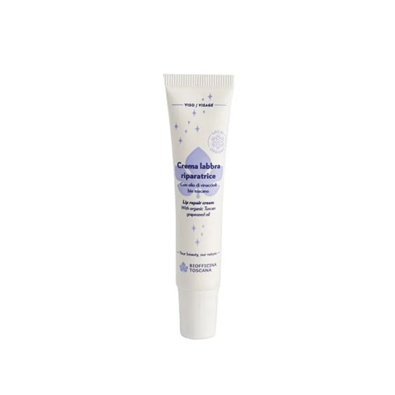 Crema labbra riparatrice con olio di vinaccioli bio, 15 ml - Biofficina Toscana
