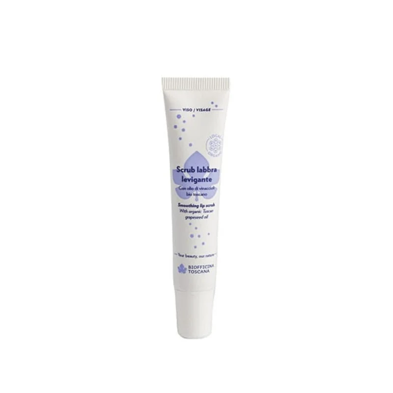 Scrub labbra levigante con olio di vinaccioli bio toscano, 15 ml - Biofficina Toscana