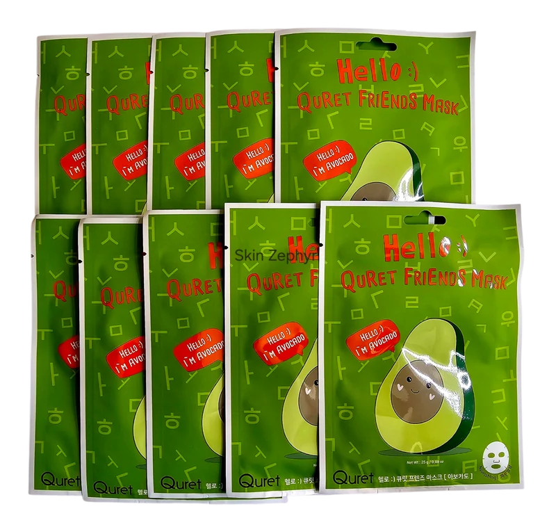 Quret Hello! Friends Mask: Avocado
