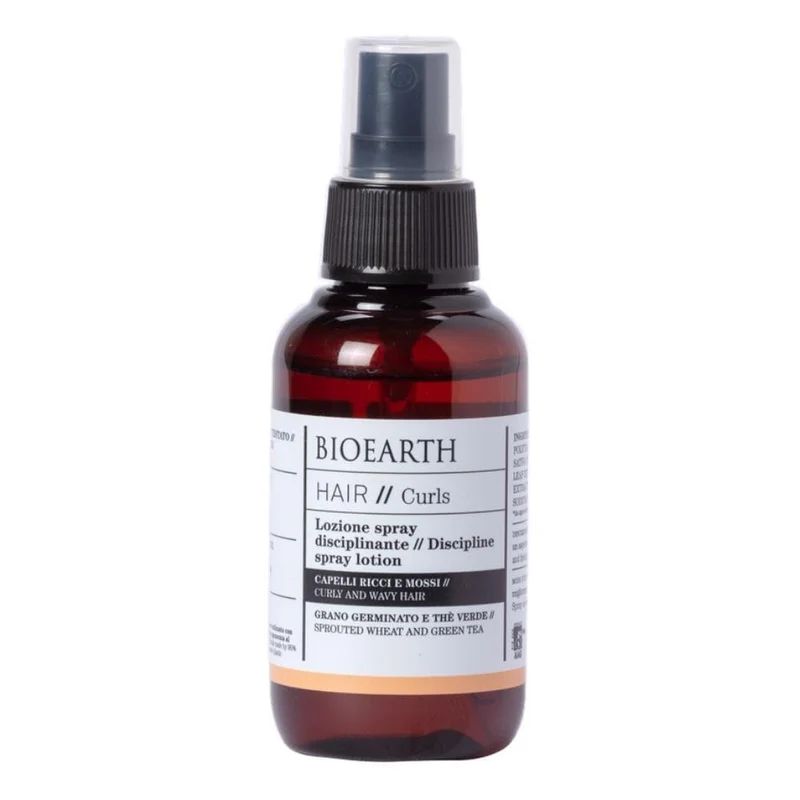 Lozione spray disciplinante per capelli ricci e mossi Hair 2.0, 100 ml - Bioearth
