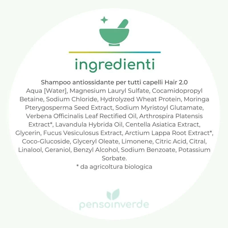 Shampoo antiossidante per tutti capelli Hair 2.0, 250 ml - Bioearth
