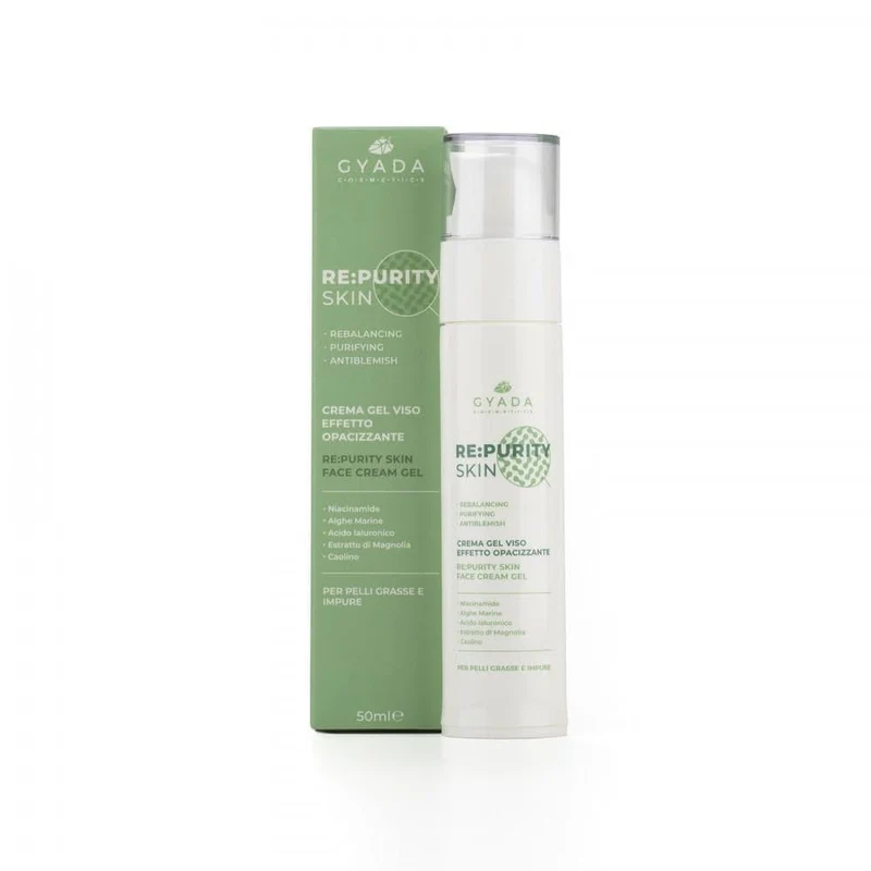 Crema gel viso effetto opacizzante RE: Purity Skin, 50 ml - Gyada Cosmetics