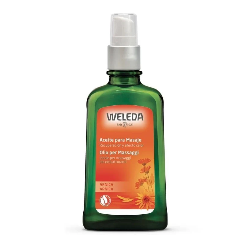 Olio per massaggi arnica dispenser, 100 ml - Weleda