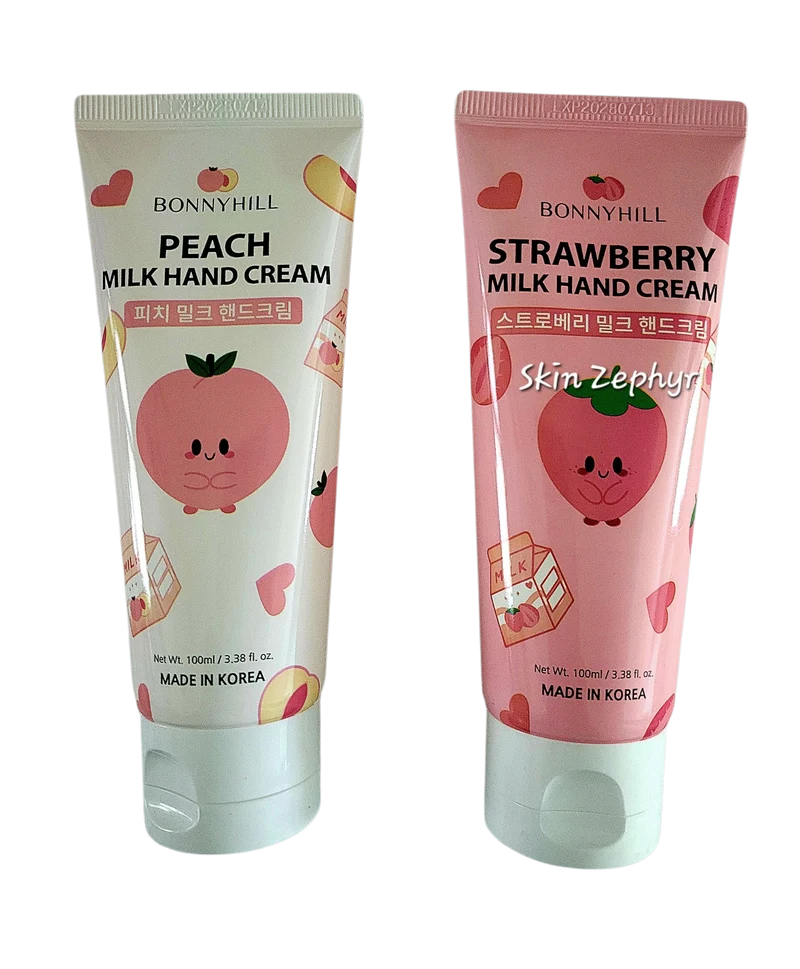 Bonnyhill Peach Milk and Strawberry Milk Hand Cream Duo Set