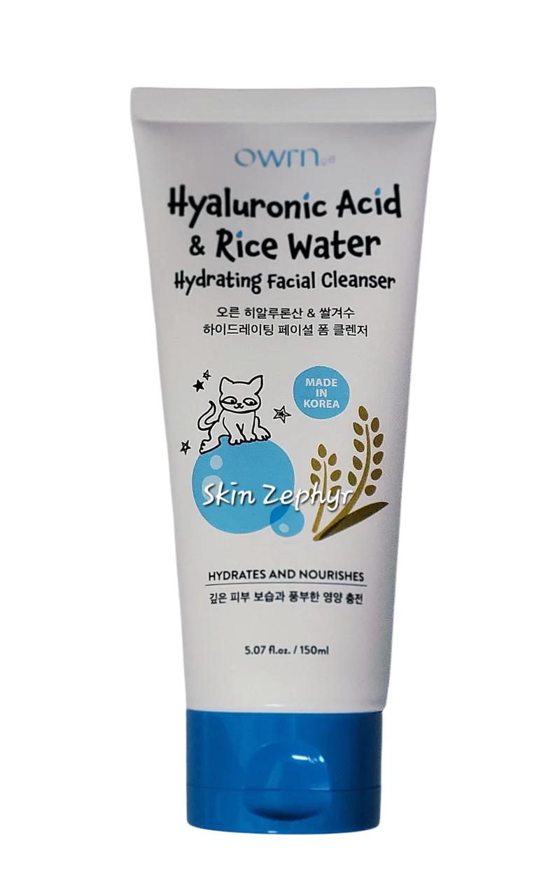 Owrn Hyaluornic Acid and Rice Water Hydrating Facial Cleanser