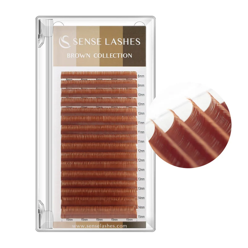 Butterscotch Toasted Honey Matte brown lashes
