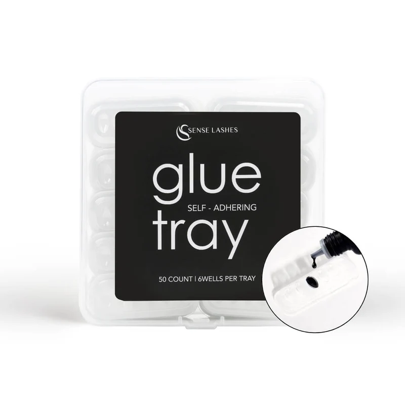 Self-Adhering Glue Trays (50 Disposable Pieces)
