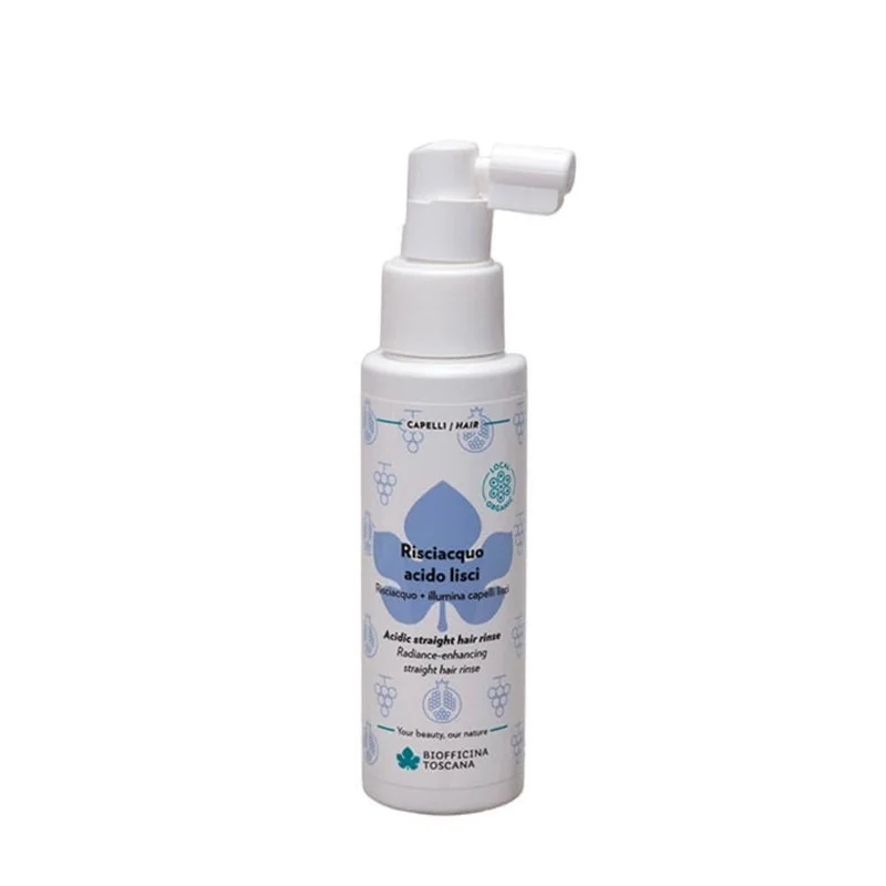 Risciacquo acido capelli lisci, 100 ml - Biofficina Toscana