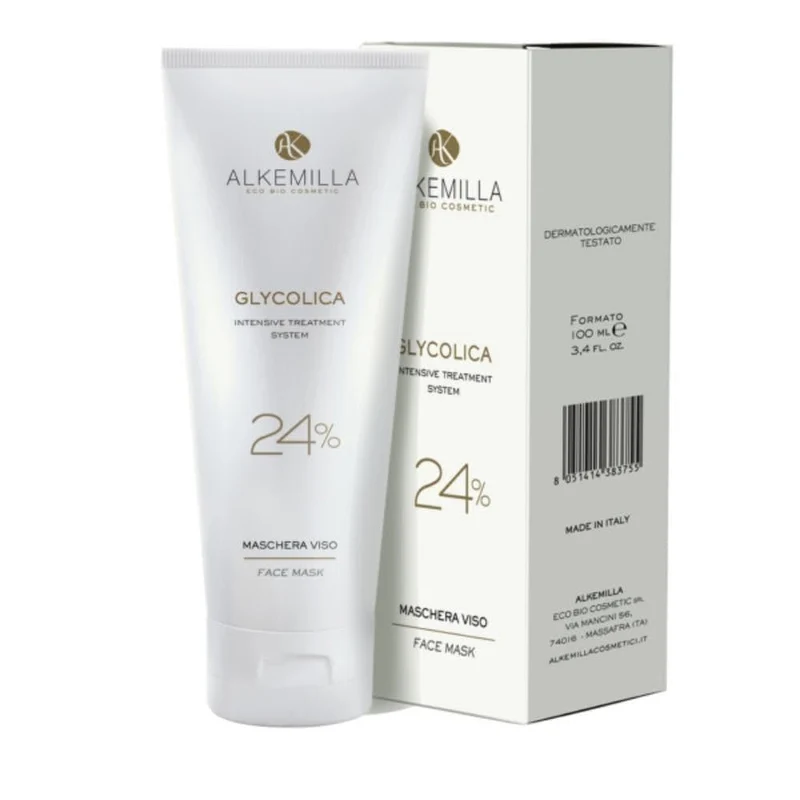 Maschera viso 24% Glycolica, 100 ml - Alkemilla