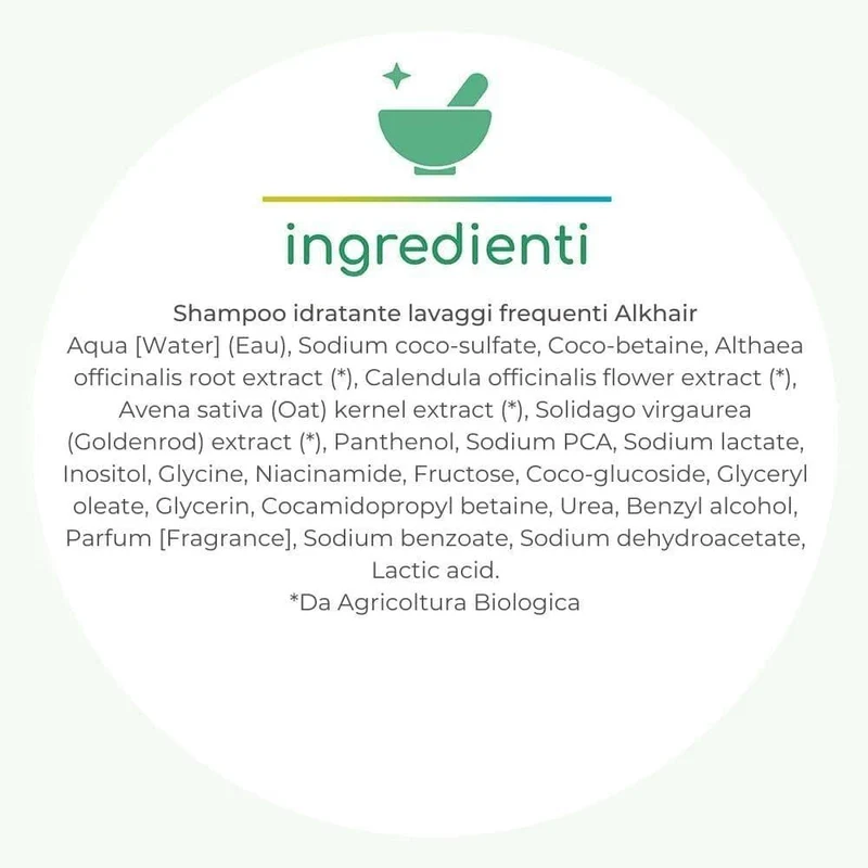 Shampoo idratante lavaggi frequenti Alkhair, 250 ml - Alkemilla