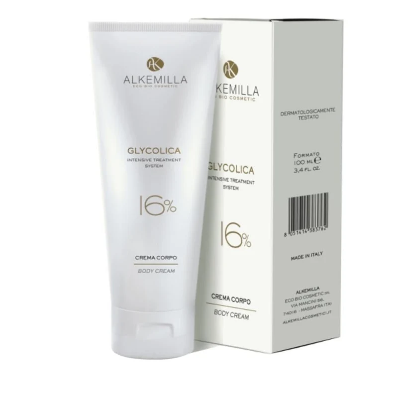 Crema corpo 16% Glycolica, 100 ml - Alkemilla