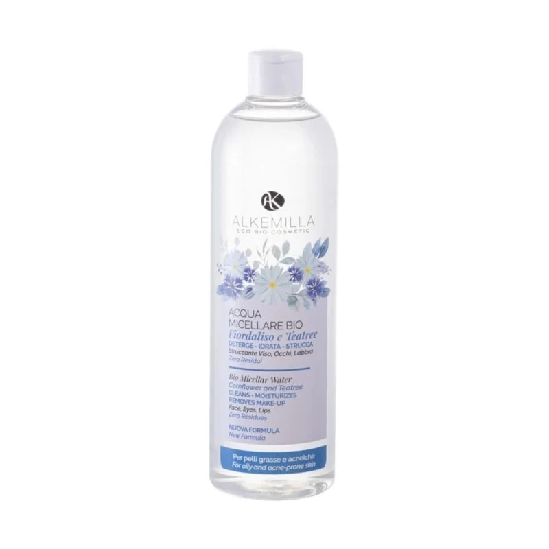 Acqua micellare fiordaliso e tea tree, 500 ml - Alkemilla