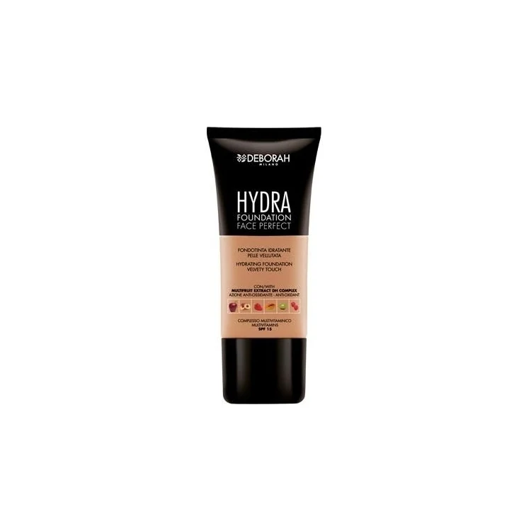 Deborah - Hydra - Foundation Face Perfect - Fondotinta Idratante Pelle Vellutata - Hydrating Foundation Velvet Touch - SPF 15