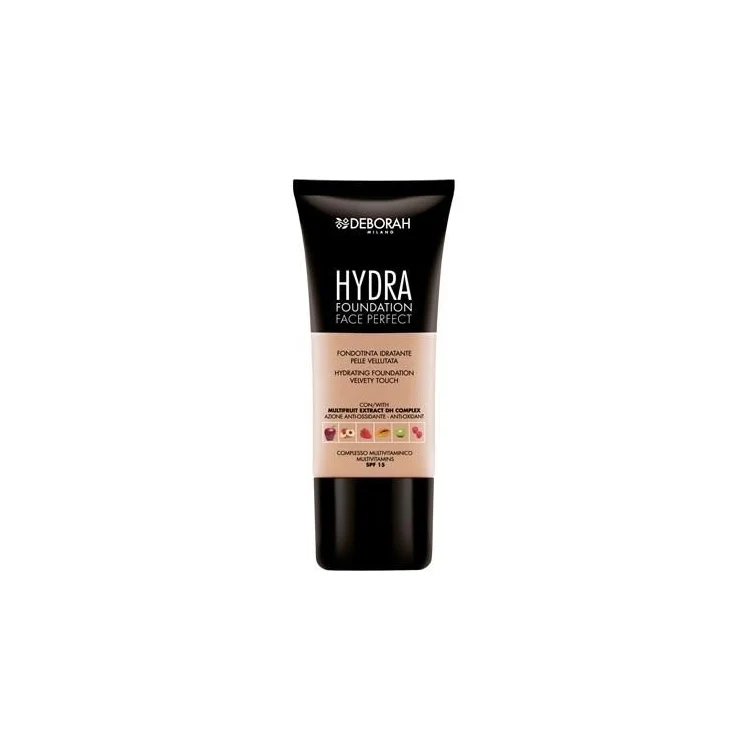 Deborah - Hydra - Foundation Face Perfect - Fondotinta Idratante Pelle Vellutata - Hydrating Foundation Velvet Touch - SPF 15
