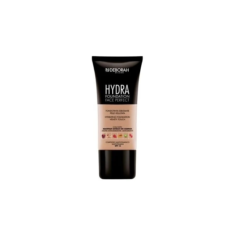 Deborah - Hydra - Foundation Face Perfect - Fondotinta Idratante Pelle Vellutata - Hydrating Foundation Velvet Touch - SPF 15