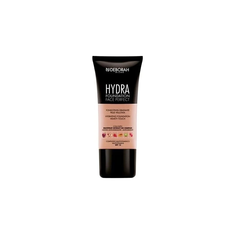 Deborah - Hydra - Foundation Face Perfect - Fondotinta Idratante Pelle Vellutata - Hydrating Foundation Velvet Touch - SPF 15