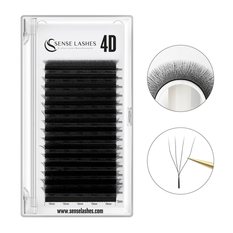 W Shape 4D Premade Volume Fan Lashes