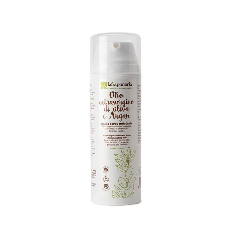 Fluido corpo nutriente olio evo e argan, 150 ml - La Saponaria