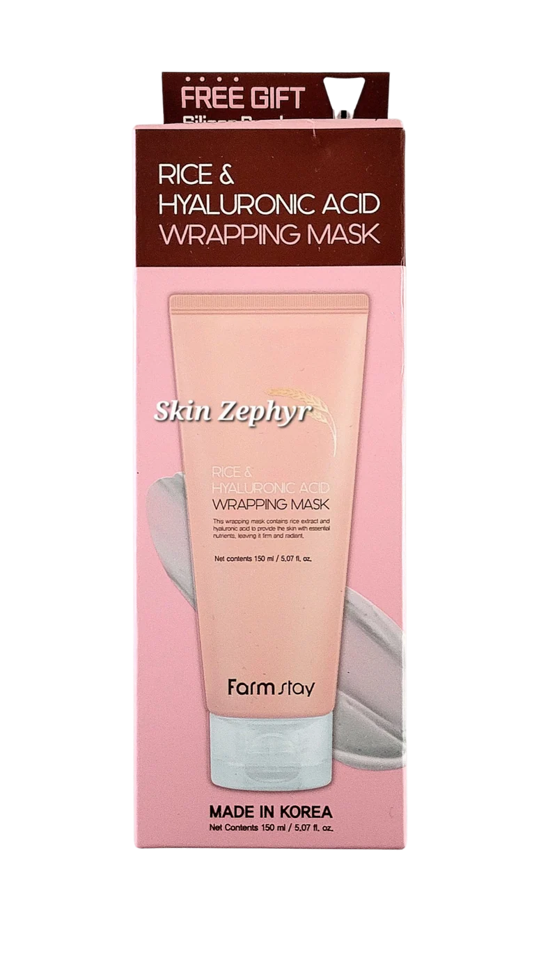 Farmstay Rice & Hyaluronic Acid Real Wrapping Face Mask