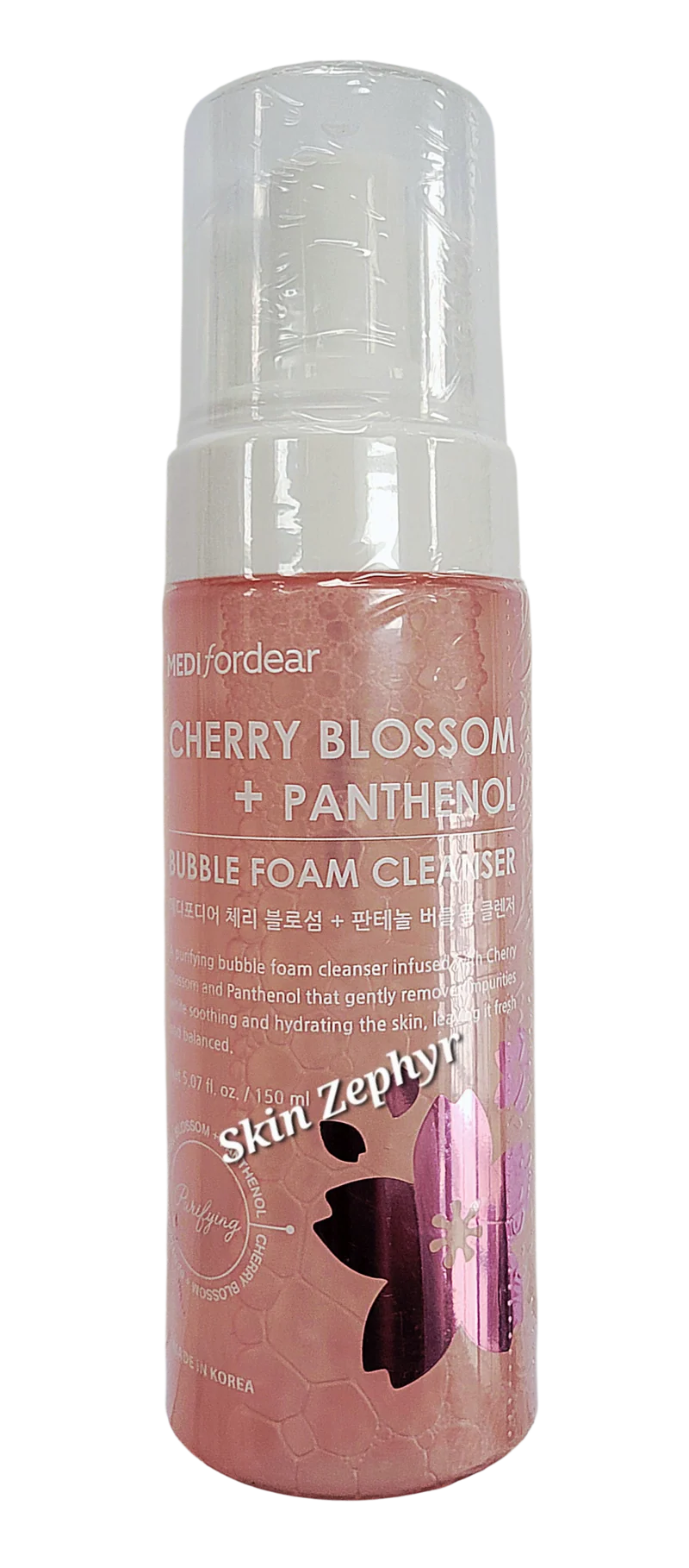 Medifordear Cherry Blossom and Panthenol Bubble Foaming Cleanser