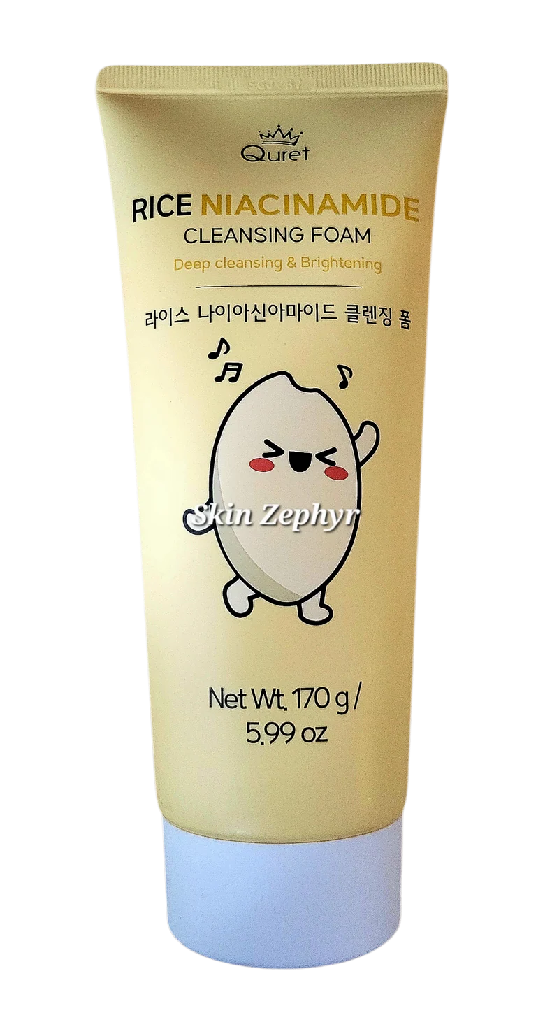 Quret Rice Niacinamide Deep Cleansing & Brightening Foam