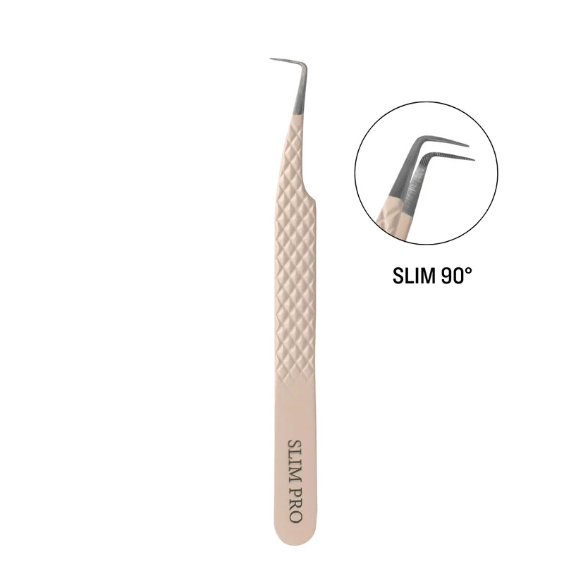 Slim Pro Nude Color Fiber Tweezers For Eyelash Extension