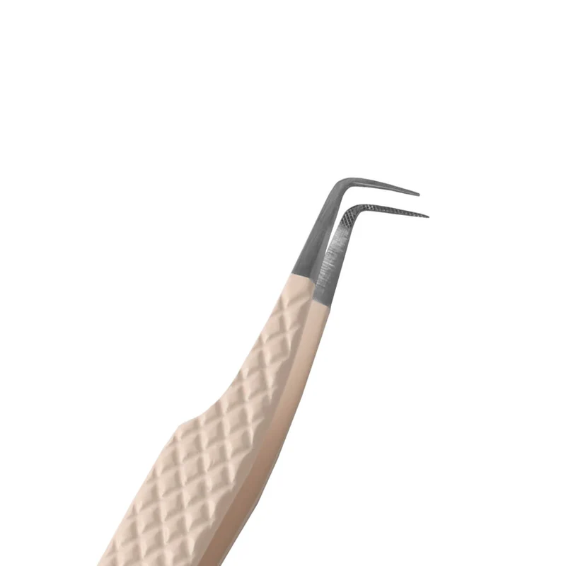 Slim Pro Nude Color Fiber Tweezers For Eyelash Extension