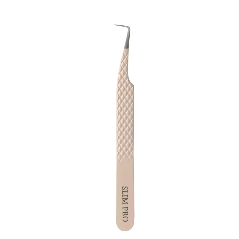 Slim Pro Nude Color Fiber Tweezers For Eyelash Extension
