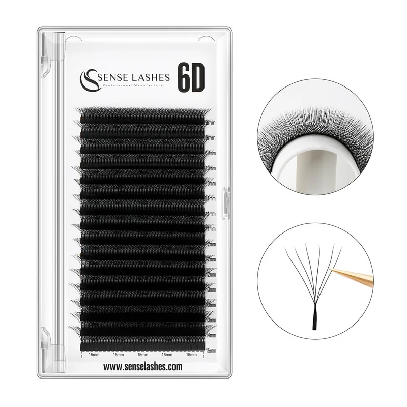 W Shape 6D Premade Volume Fan Lashes