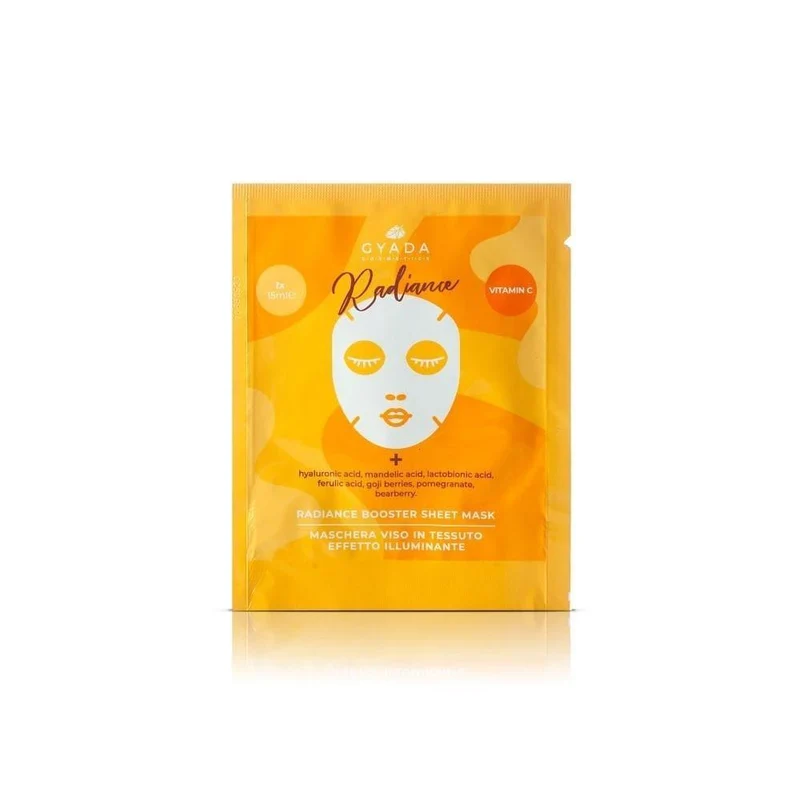Maschera viso in tessuto illuminante Radiance, 1 pz - Gyada Cosmetics