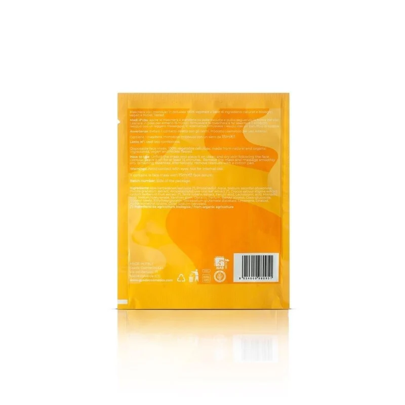 Maschera viso in tessuto illuminante Radiance, 1 pz - Gyada Cosmetics