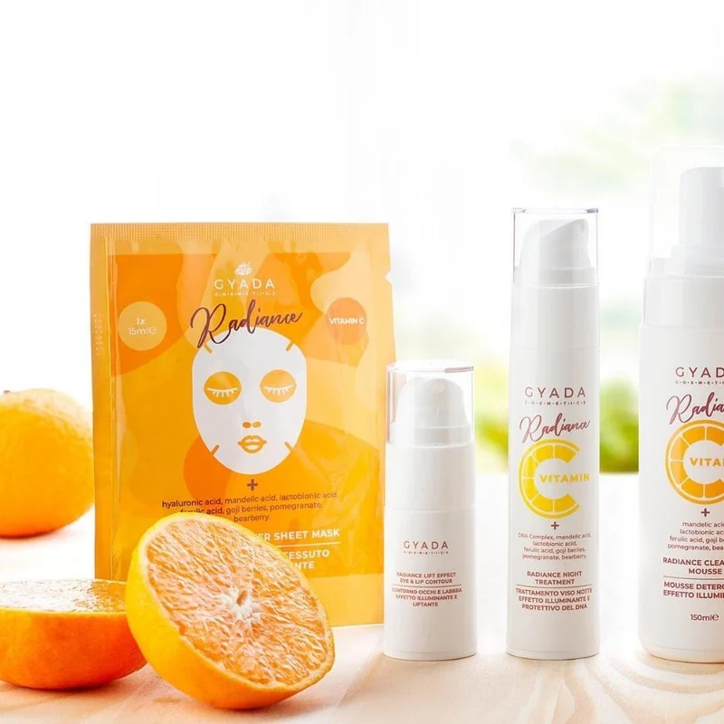 Maschera viso in tessuto illuminante Radiance, 1 pz - Gyada Cosmetics