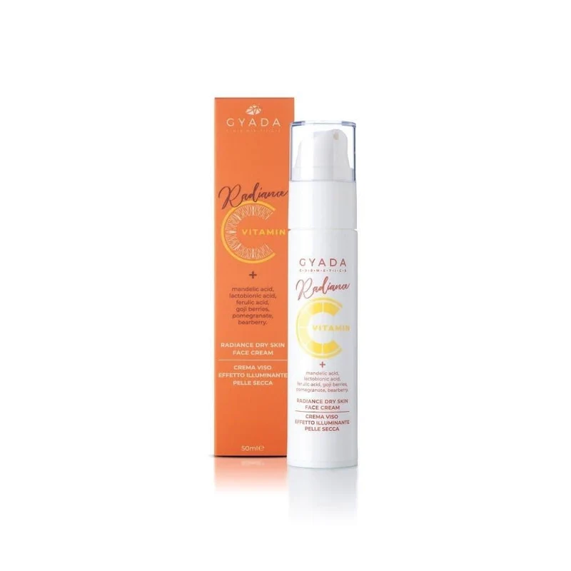 Crema viso illuminante pelli secche Radiance, 50 ml - Gyada Cosmetics