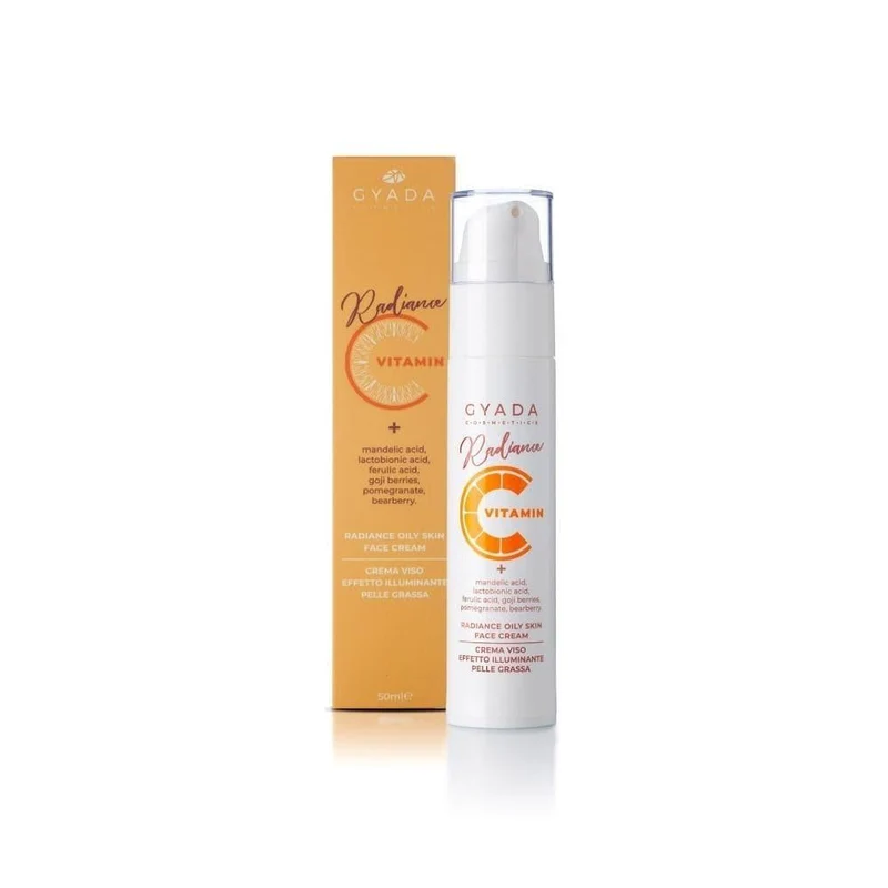 Crema viso illuminante pelle grassa Radiance, 50 ml - Gyada Cosmetics