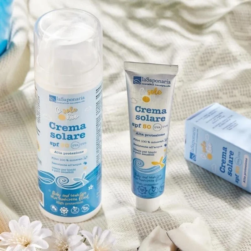 Crema solare spf 50 travel size Osolebio, 40 ml - La Saponaria