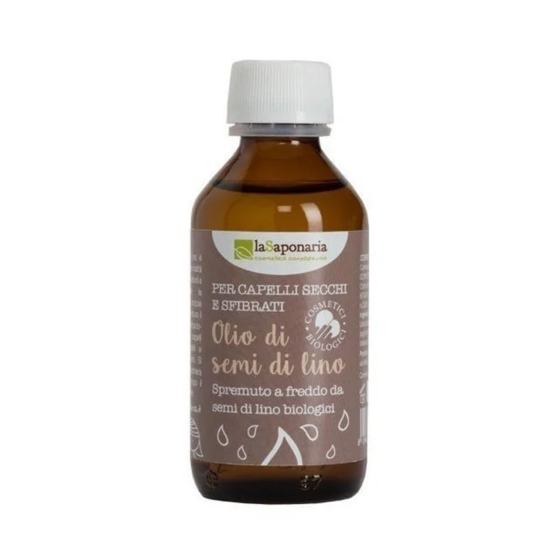 Olio di semi di lino, 100 ml - La Saponaria