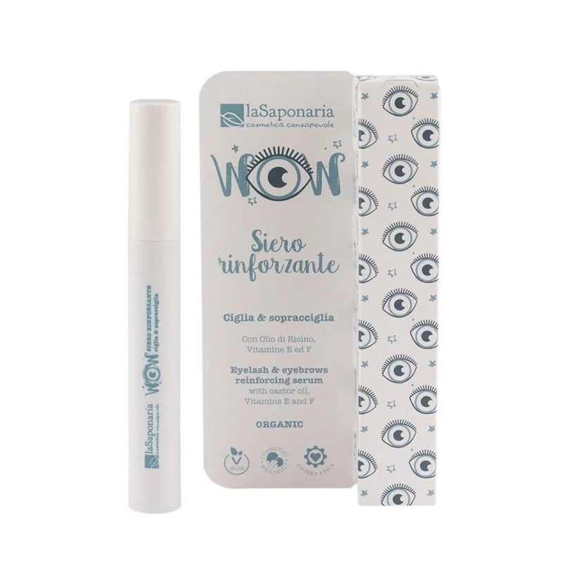 Wow siero rinforzante ciglia e sopracciglia, 10 ml - La Saponaria