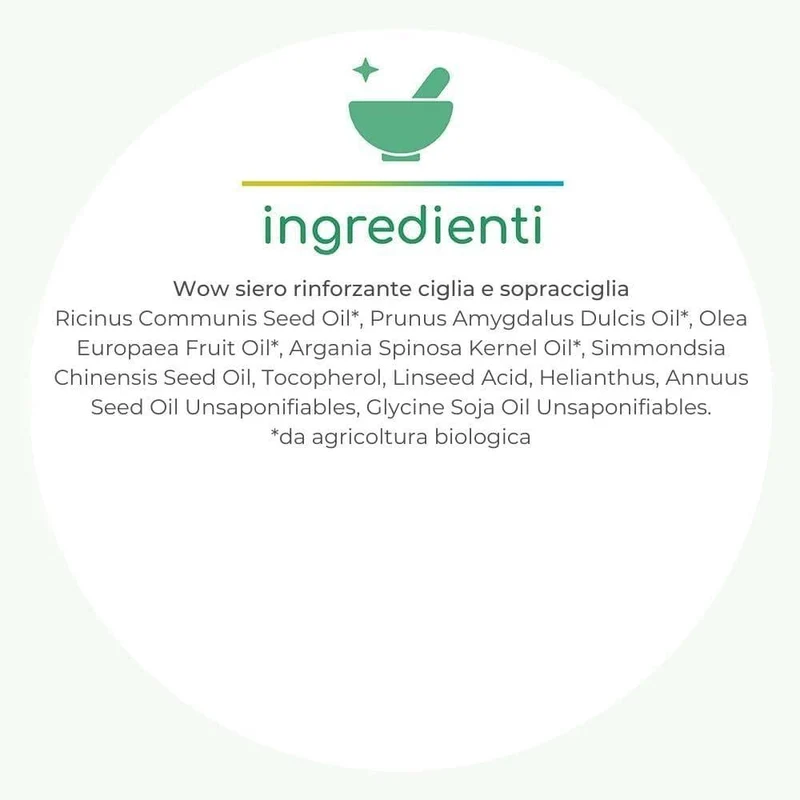 Wow siero rinforzante ciglia e sopracciglia, 10 ml - La Saponaria