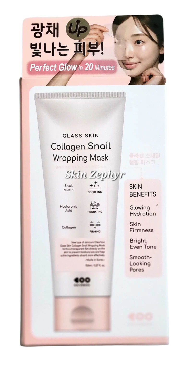 Dearboo Glass Skin Collagen Snail Wrapping Mask