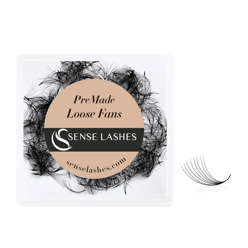 8D Handmade Loose Premade Fans Pointy Base(500 Fans)
