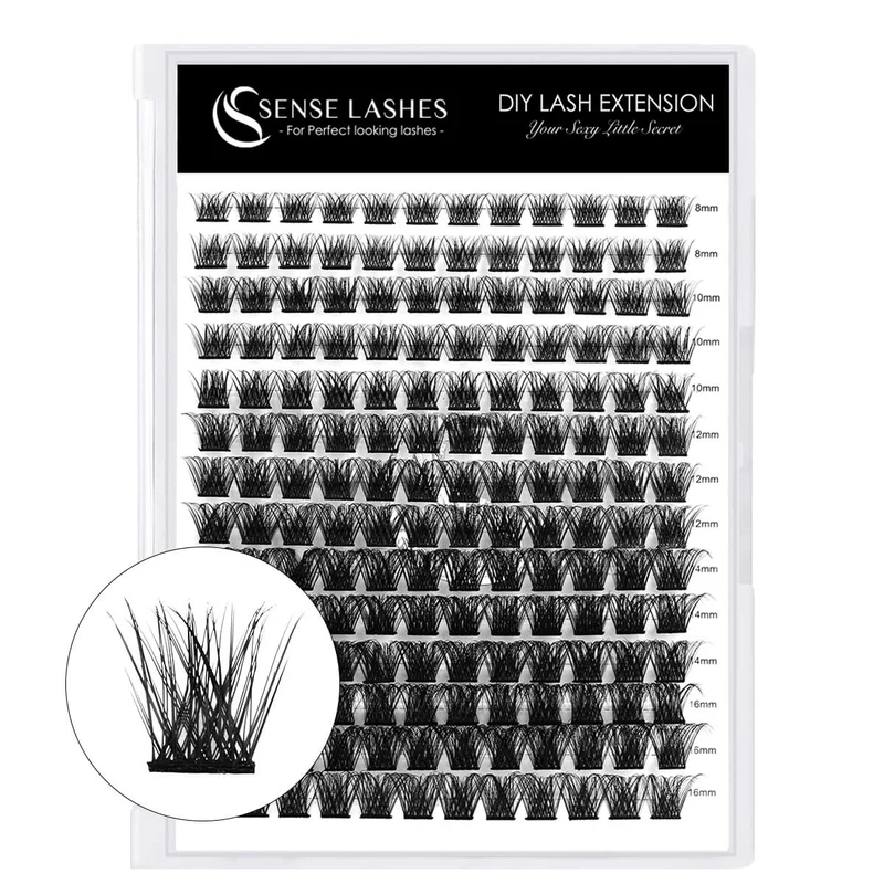 Hybrid-DIY Individual Clusters Lashes (168 Pcs)